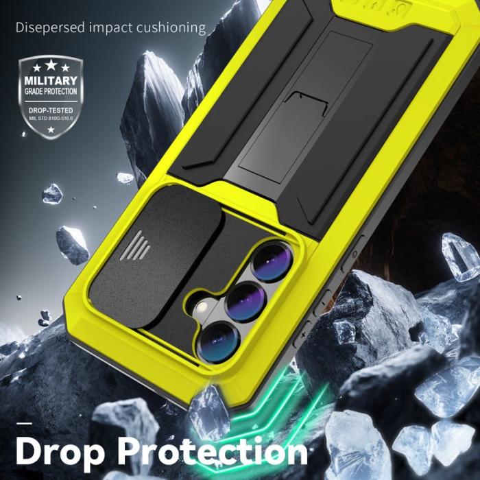 R-JUST - R-JUST Mobilskal för Samsung Galaxy S26 Plus PC + silikon - Gul