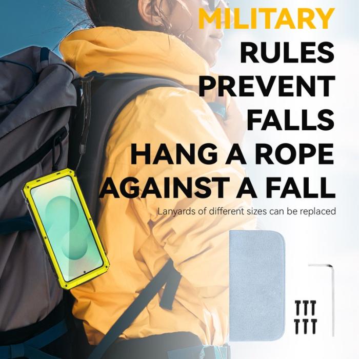 R-JUST - R-JUST Mobilskal för Samsung Galaxy S26 Plus PC + Silikon Kickstand - Gul