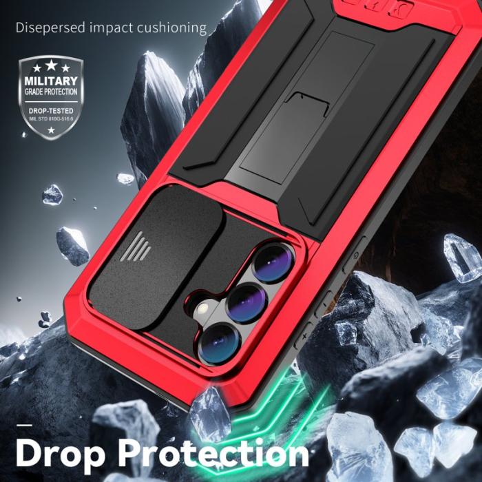 R-JUST - R-JUST Mobilskal för Samsung Galaxy S26 Plus PC + Silikon - Röd