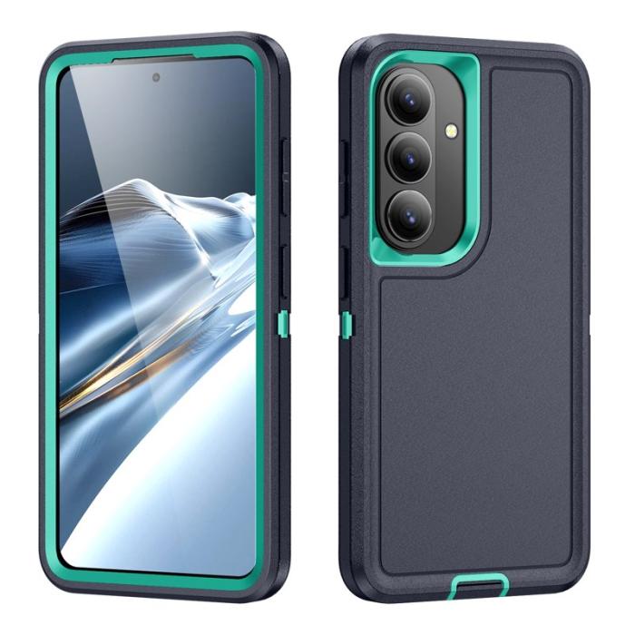 OEM - Mobilskal för Samsung Galaxy S26 Plus PC + Silikon - Svart + Cyan