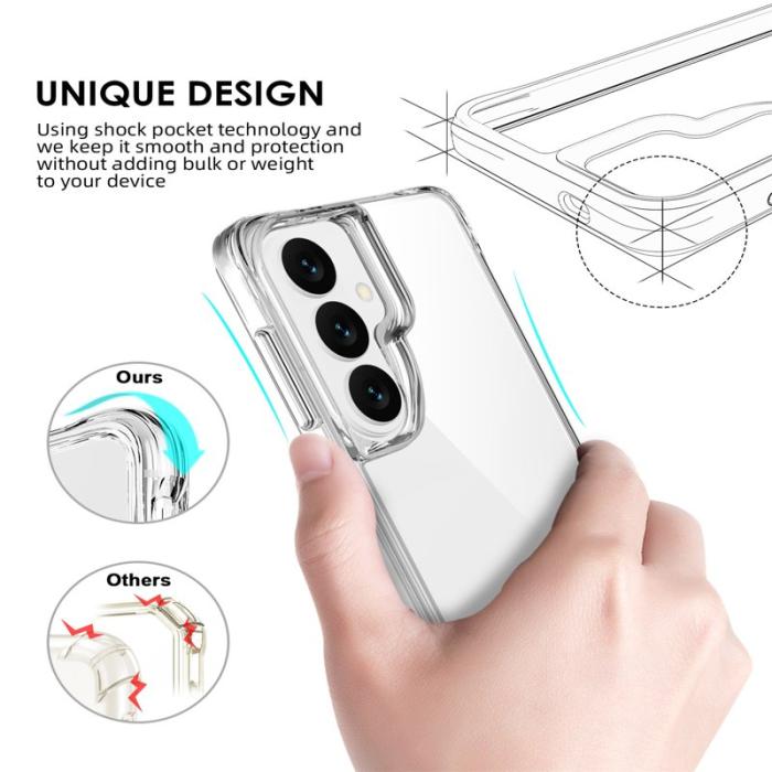 OEM - Mobilskal för Samsung Galaxy S26 Plus PC + TPU Dropproof - Transparent