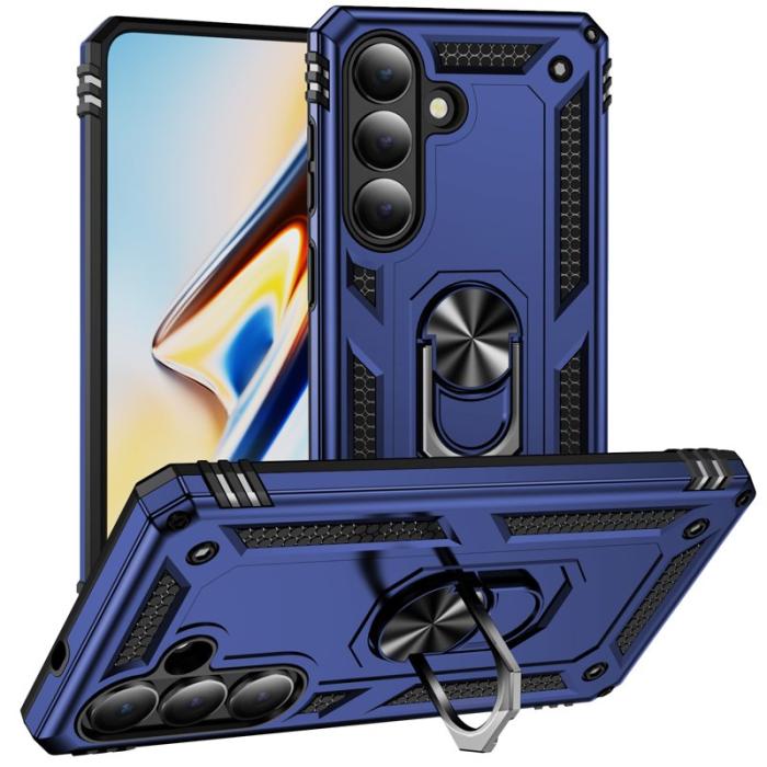 OEM - Mobilskal för Samsung Galaxy S26 Plus PC + TPU med Kickstand - Blå