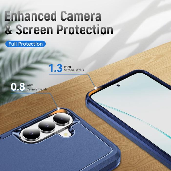 OEM - Mobilskal för Samsung Galaxy S26 Plus PC + TPU Militärklass - Blå