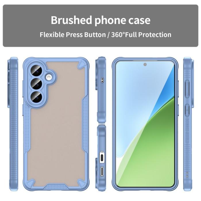 OEM - Mobilskal för Samsung Galaxy S26 Plus PC + TPU Semi-Transparent - Blå