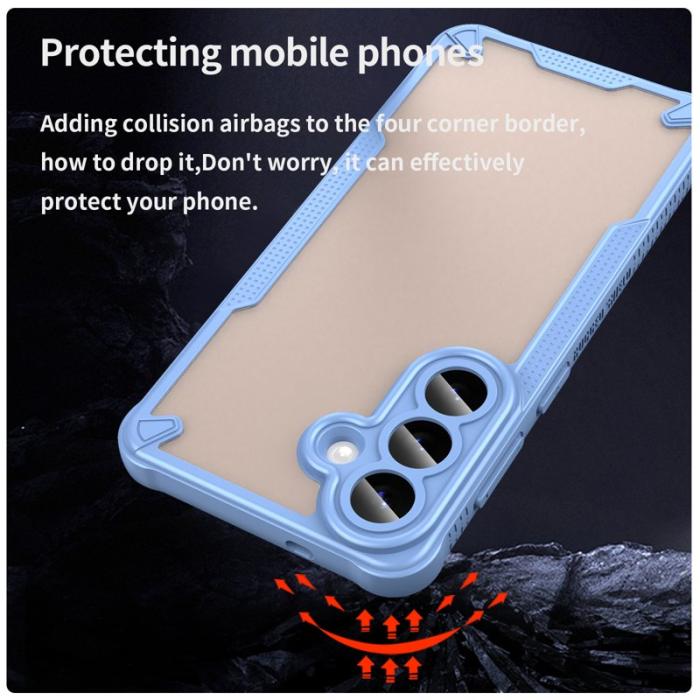 OEM - Mobilskal för Samsung Galaxy S26 Plus PC + TPU Semi-Transparent - Blå