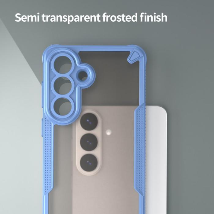 OEM - Mobilskal för Samsung Galaxy S26 Plus PC + TPU Semi-Transparent - Blå