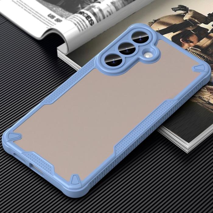 OEM - Mobilskal för Samsung Galaxy S26 Plus PC + TPU Semi-Transparent - Blå
