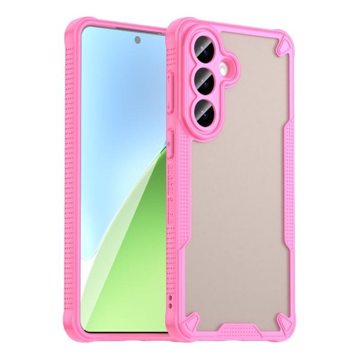 OEM - Mobilskal för Samsung Galaxy S26 Plus PC + TPU Semi-Transparent - Rosa