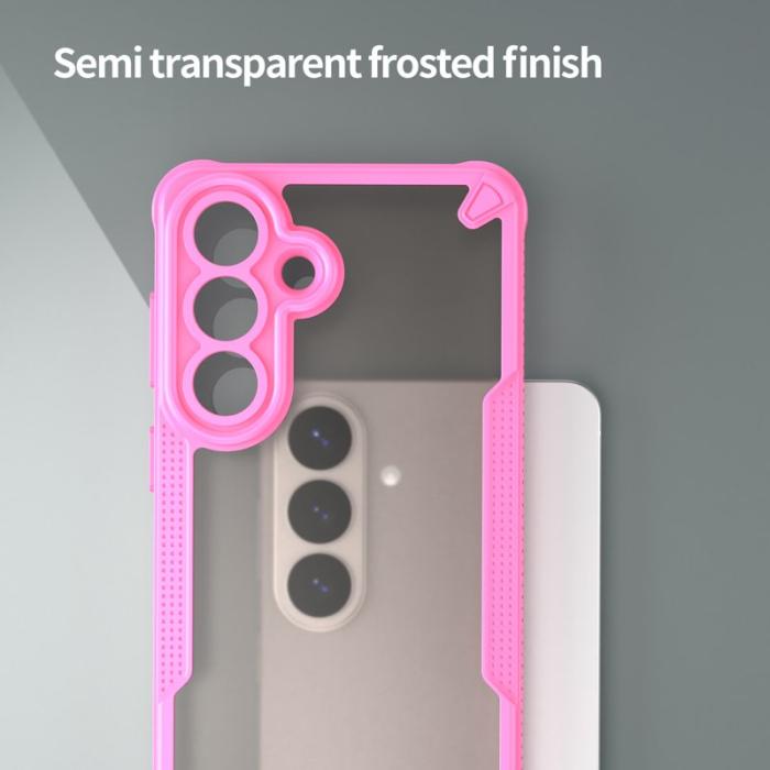 OEM - Mobilskal för Samsung Galaxy S26 Plus PC + TPU Semi-Transparent - Rosa