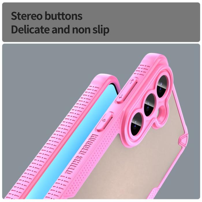 OEM - Mobilskal för Samsung Galaxy S26 Plus PC + TPU Semi-Transparent - Rosa