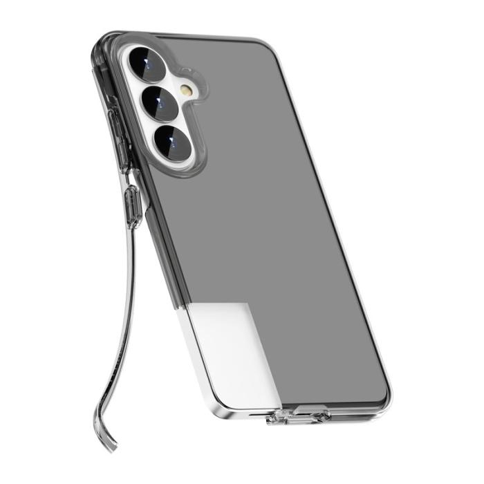 OEM - Mobilskal för Samsung Galaxy S26 Plus PC + TPU Stöttålig - Grå Transparent