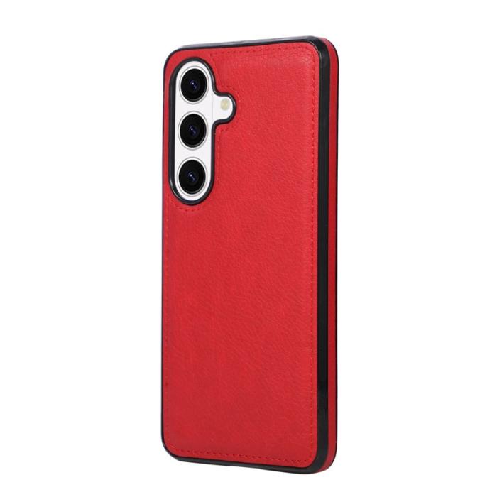 OEM - Mobilskal för Samsung Galaxy S26 Plus Shockproof Konstläder - Röd