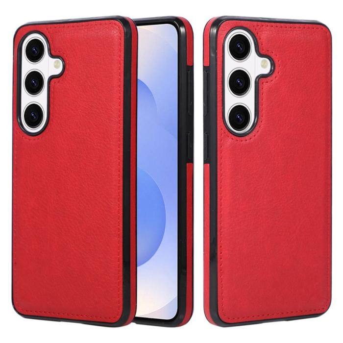 OEM - Mobilskal för Samsung Galaxy S26 Plus Shockproof Konstläder - Röd