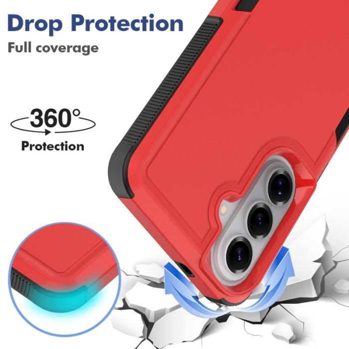 OEM - Mobilskal för Samsung Galaxy S26 Plus Shockproof PC + TPU - Röd