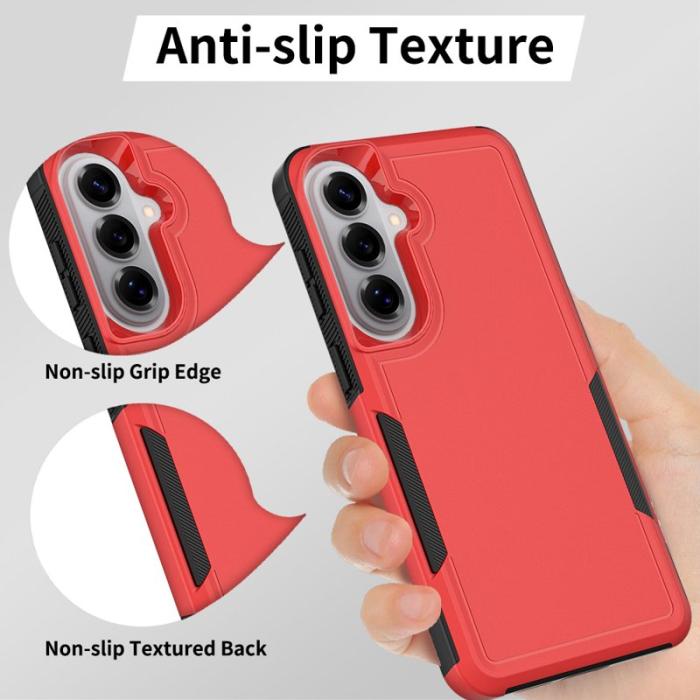 OEM - Mobilskal för Samsung Galaxy S26 Plus Shockproof PC + TPU - Röd