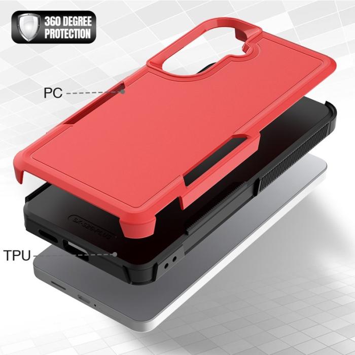 OEM - Mobilskal för Samsung Galaxy S26 Plus Shockproof PC + TPU - Röd