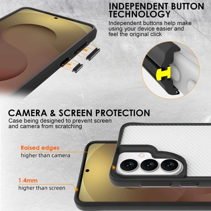 OEM - Mobilskal för Samsung Galaxy S26 Plus Shockproof TPU + PC - Transparent
