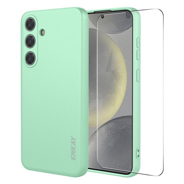 HAT PRINCE - Hat Prince Mobilskal för Samsung Galaxy S26 Plus Silikon + Glasfilm - Ljusgrön