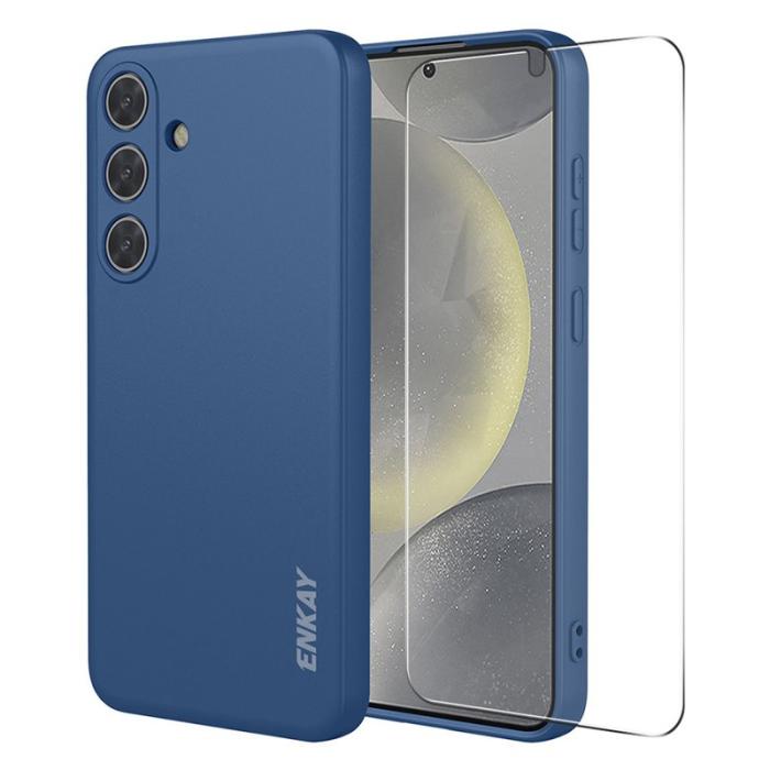 HAT PRINCE - Hat Prince Mobilskal för Samsung Galaxy S26 Plus Silikon + Glasfilm - Mörkblå