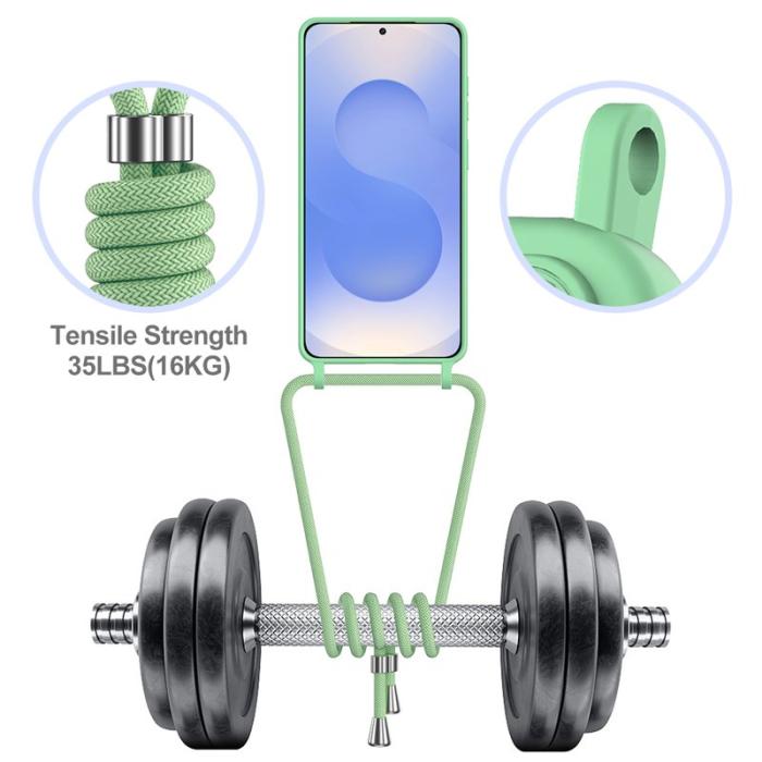 OEM - Mobilskal för Samsung Galaxy S26 Plus Silikon Kortfack - Grön