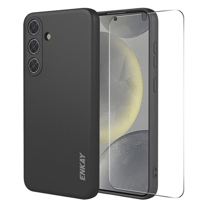 HAT PRINCE - Hat Prince Mobilskal för Samsung Galaxy S26 Plus Silikon med glasfilm - Svart