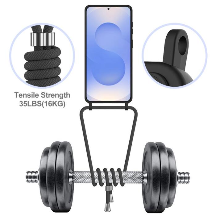 OEM - Mobilskal för Samsung Galaxy S26 Plus Silikon med kortfack - Svart