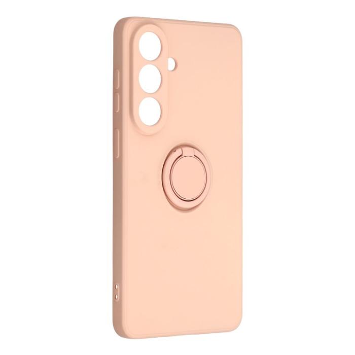 OEM - Mobilskal för Samsung Galaxy S26 Plus Silikon med Ring Kickstand - Rosa