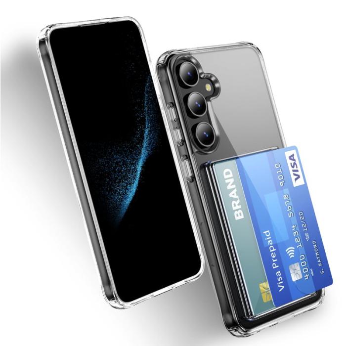 OEM - Mobilskal för Samsung Galaxy S26 Plus Skyddande TPU med kortfack - Transparent