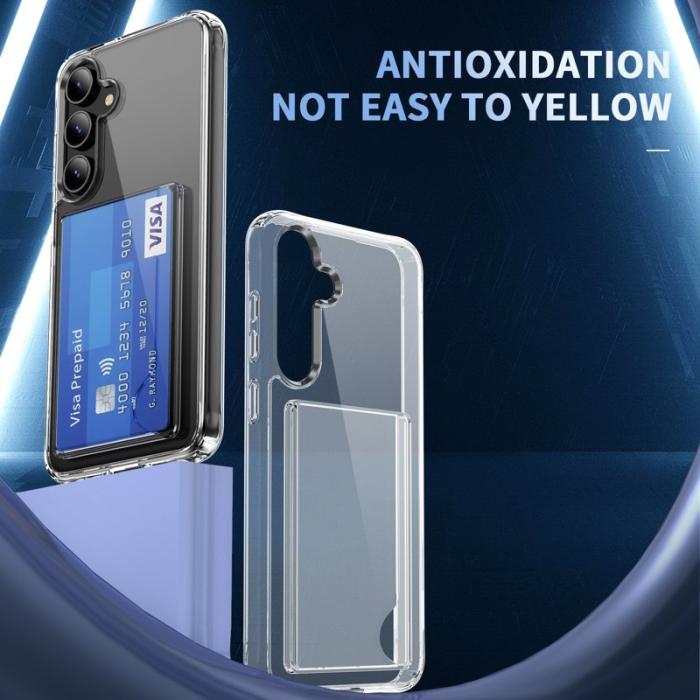 OEM - Mobilskal för Samsung Galaxy S26 Plus Skyddande TPU med kortfack - Transparent