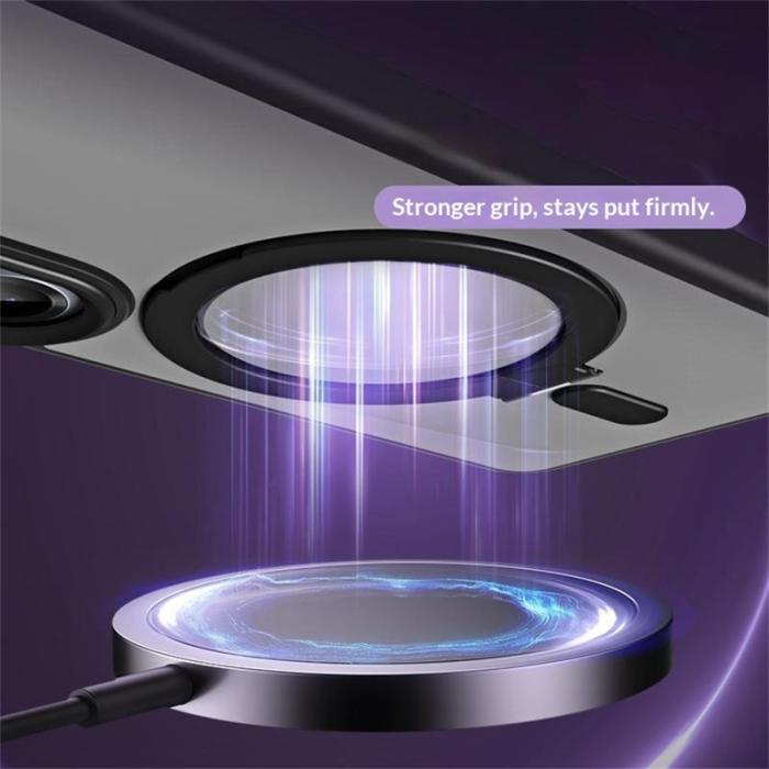 OEM - Mobilskal för Samsung Galaxy S26 Plus TPU + Akryl med Kickstand - Svart