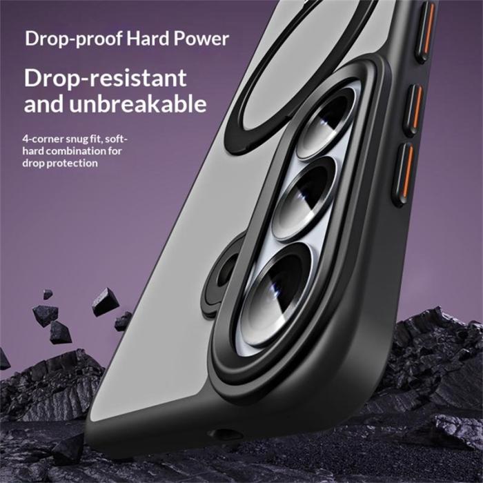 OEM - Mobilskal för Samsung Galaxy S26 Plus TPU + Akryl med Kickstand - Svart