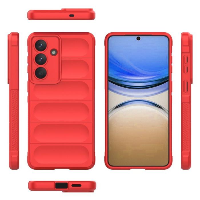 WANLONFENG - WANLONFENG Mobilskal för Samsung Galaxy S26 Plus TPU Anti Slip - Röd