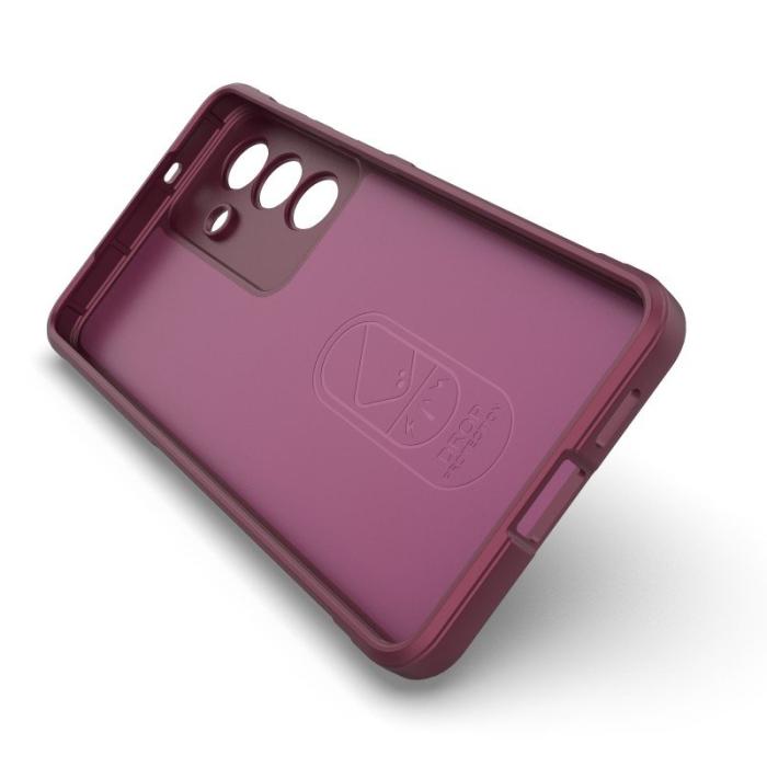 WANLONFENG - WANLONFENG Mobilskal för Samsung Galaxy S26 Plus TPU Anti Slip - Vinröd