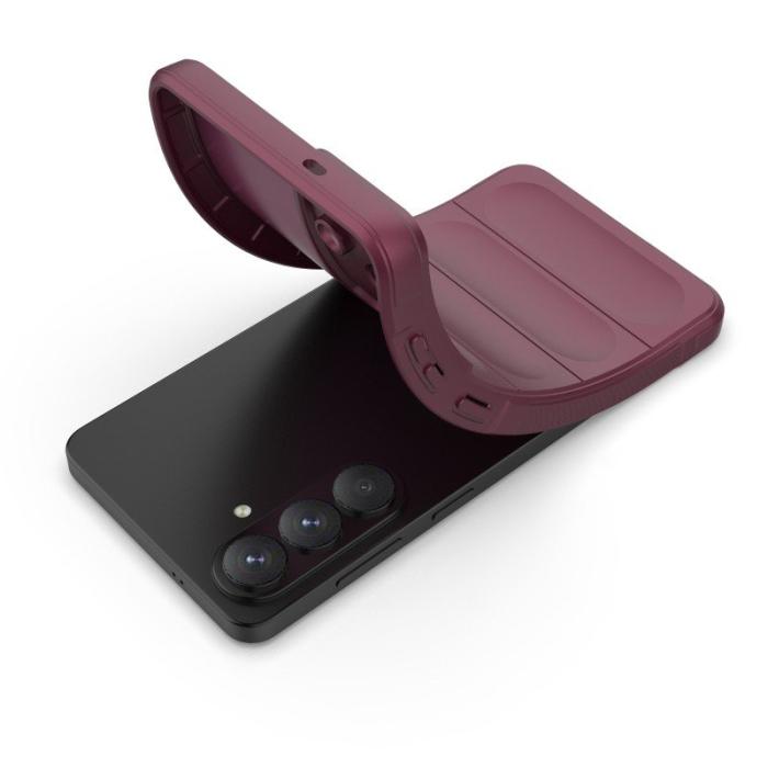 WANLONFENG - WANLONFENG Mobilskal för Samsung Galaxy S26 Plus TPU Anti Slip - Vinröd