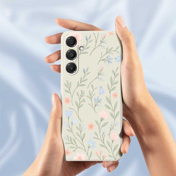 OEM - Mobilskal för Samsung Galaxy S26 Plus TPU Blommönster - Grön