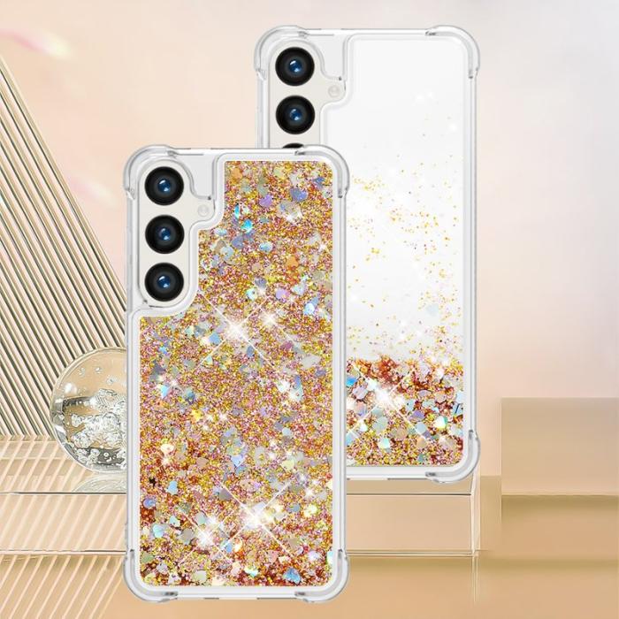 OEM - Mobilskal för Samsung Galaxy S26 Plus TPU Glitter Shockproof - Guld