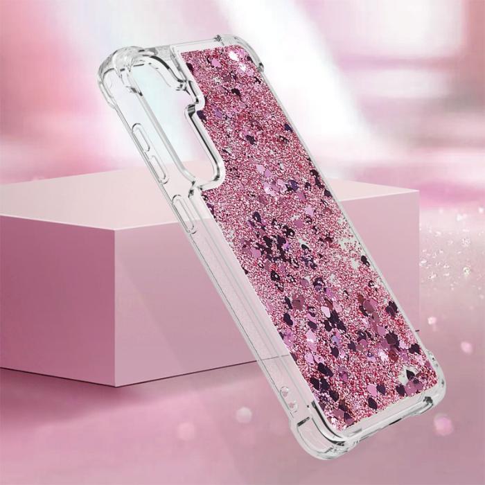 OEM - Mobilskal för Samsung Galaxy S26 Plus TPU Glitter Shockproof - Roséguld