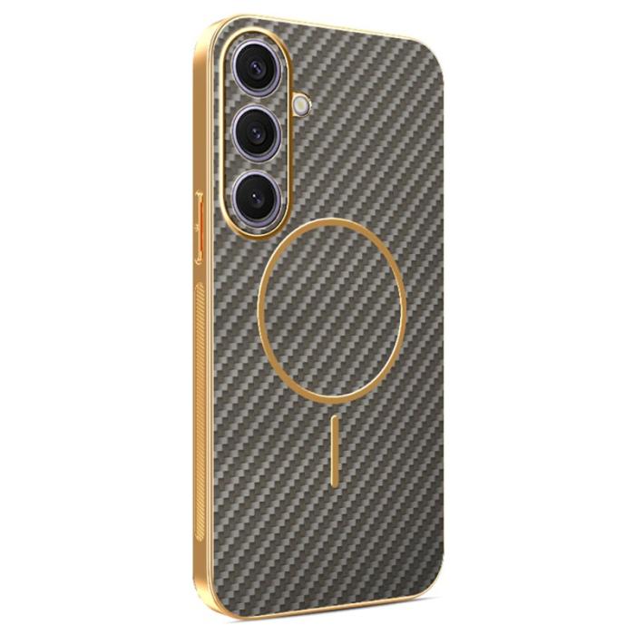 OEM - Mobilskal för Samsung Galaxy S26 Plus TPU Kolfiber - Kaffe