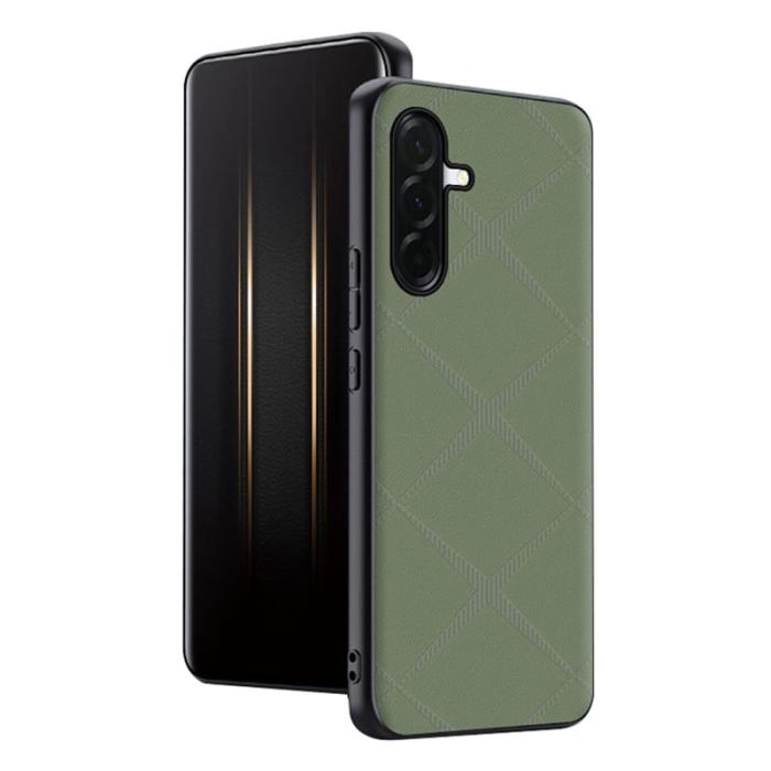 OEM - Mobilskal för Samsung Galaxy S26 Plus TPU + Konstläder - Grön