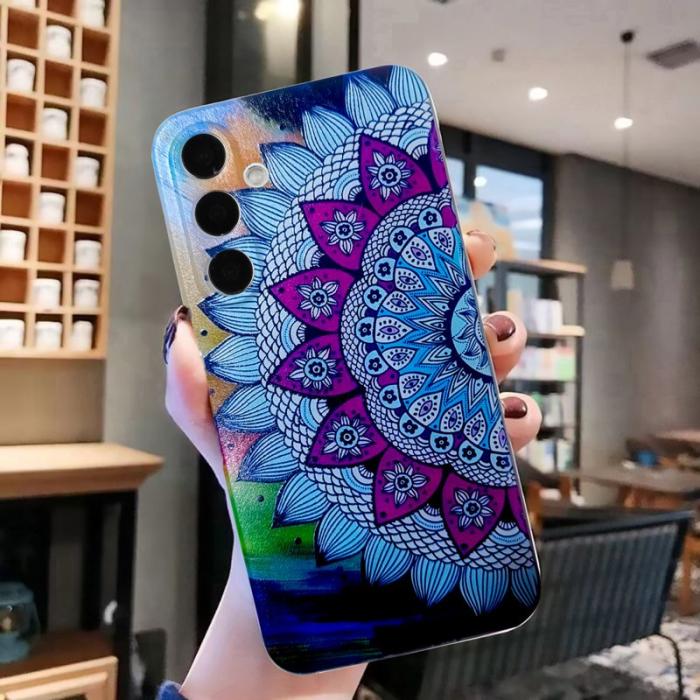 OEM - Mobilskal för Samsung Galaxy S26 Plus TPU - Mandala Blomma - Grå