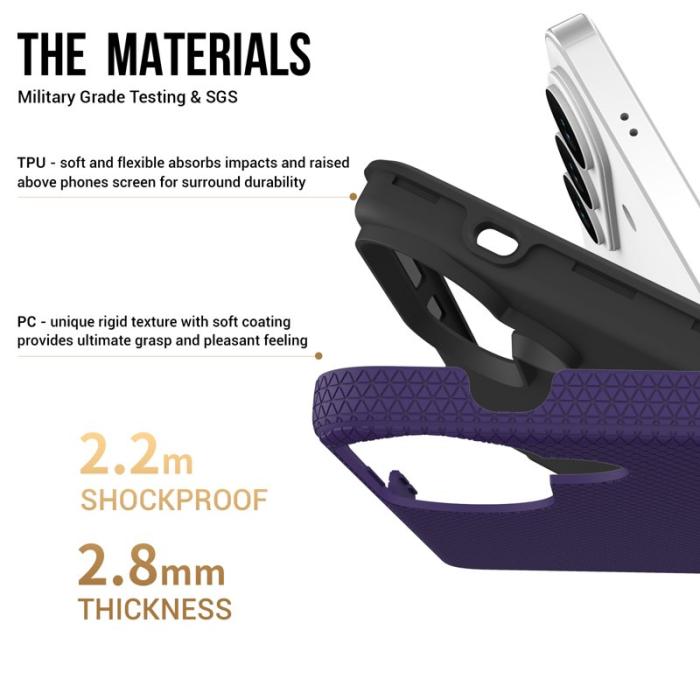 OEM - Mobilskal för Samsung Galaxy S26 Plus TPU + PC Anti-Drop - Mörklila