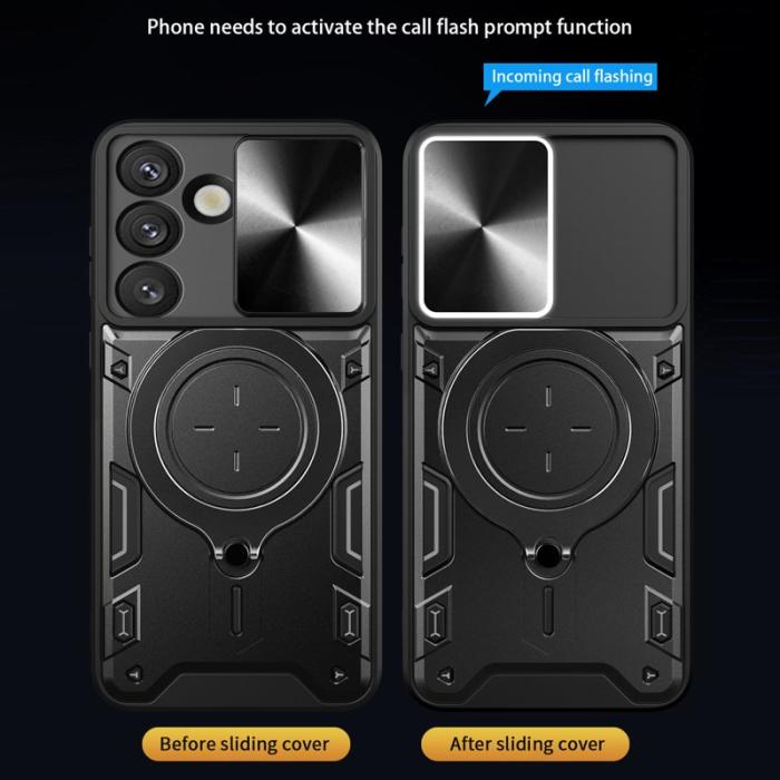 OEM - Mobilskal för Samsung Galaxy S26 Plus TPU + PC med Kickstand - Röd