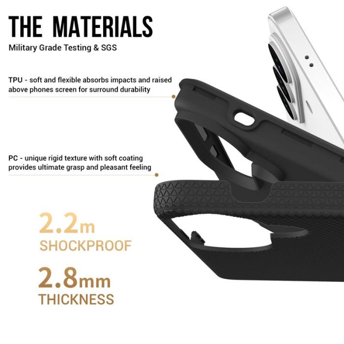 OEM - Mobilskal för Samsung Galaxy S26 Plus TPU + PC Stötsäker - Svart