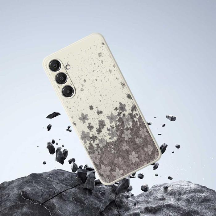 OEM - Mobilskal för Samsung Galaxy S26 Plus TPU - Svart med blommönster