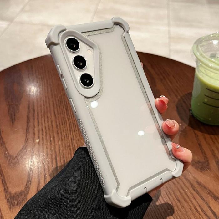 OEM - Mobilskal för Samsung Galaxy S26 Plus Transparent 2 i 1 Shockproof Plast - Grå