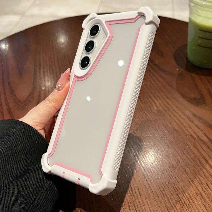 OEM - Mobilskal för Samsung Galaxy S26 Plus Transparent 2 i 1 Shockproof Plast - Rosa