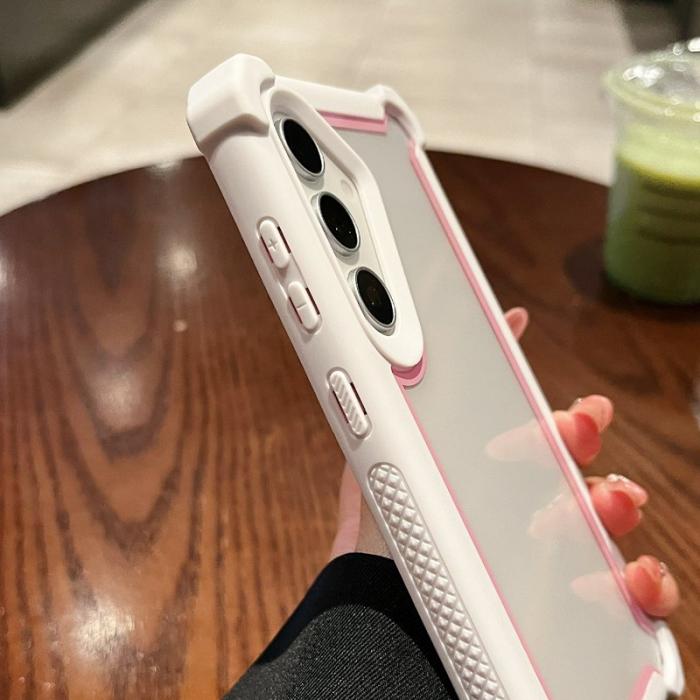 OEM - Mobilskal för Samsung Galaxy S26 Plus Transparent 2 i 1 Shockproof Plast - Rosa