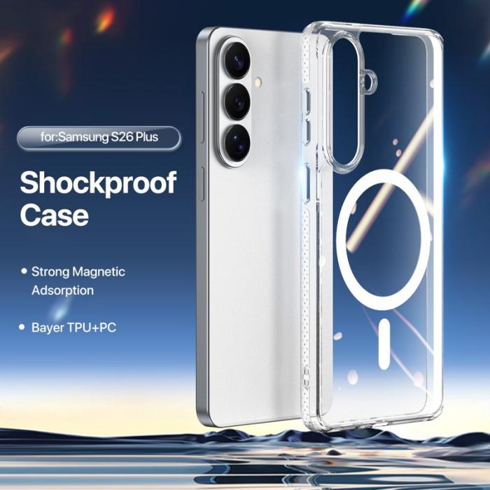 Dux Ducis - Dux Ducis Mobilskal för Samsung Galaxy S26 Plus Transparent Magnetiskt - Klar