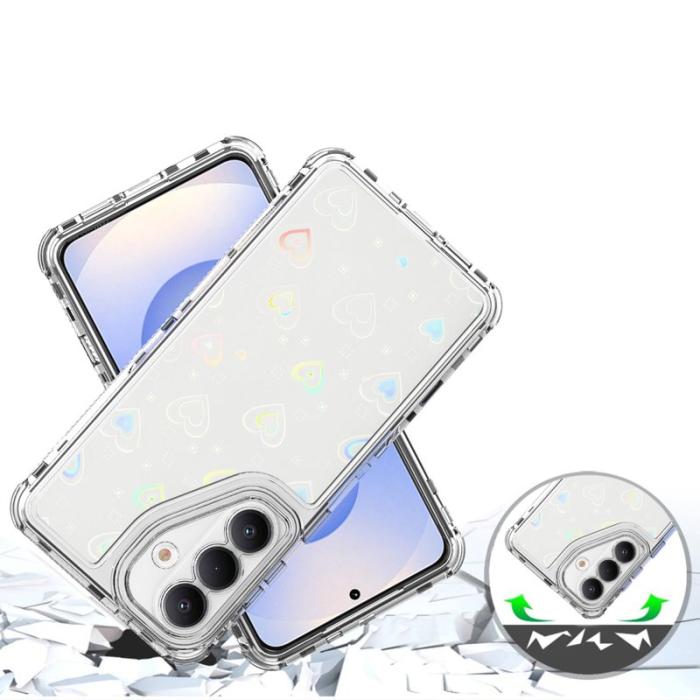 OEM - Mobilskal för Samsung Galaxy S26 Plus Transparent TPU - Hjärtan