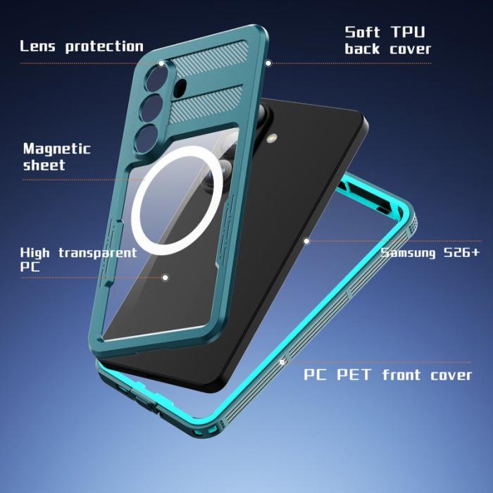 RedPepper - Redpepper Mobilskal för Samsung Galaxy S26 Plus Vattentålig Magnetisk - Blå